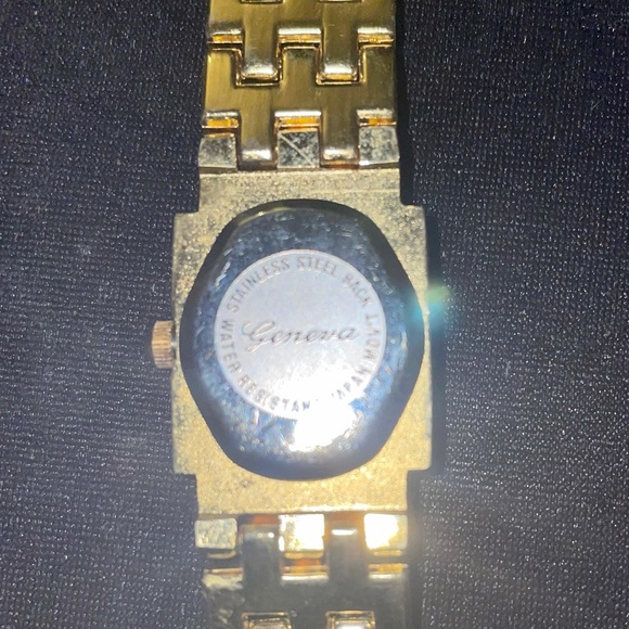 Gold Tone Diamond Encrusted Bling Watch - Picture 3 of 9